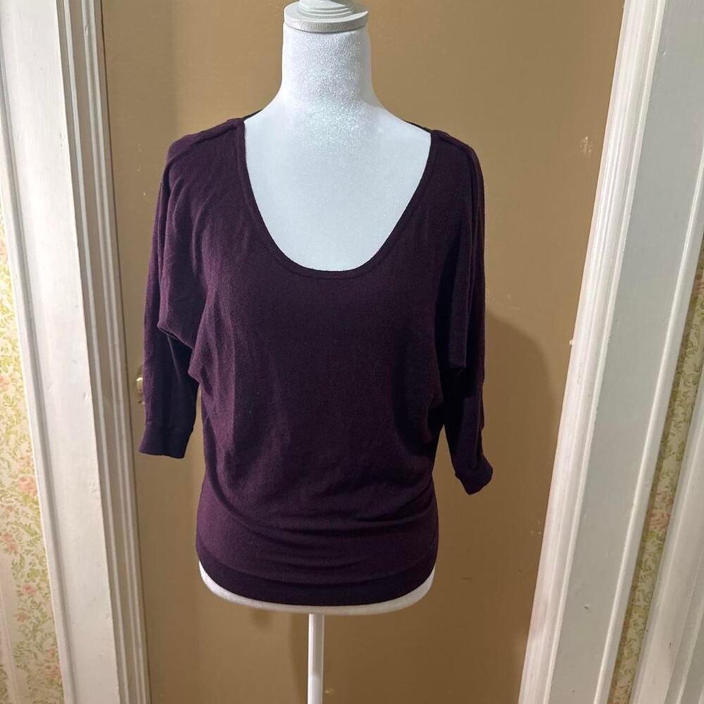 Express purple scoop neck blouse